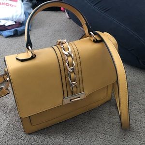 Mustard Aldo cross-body bag